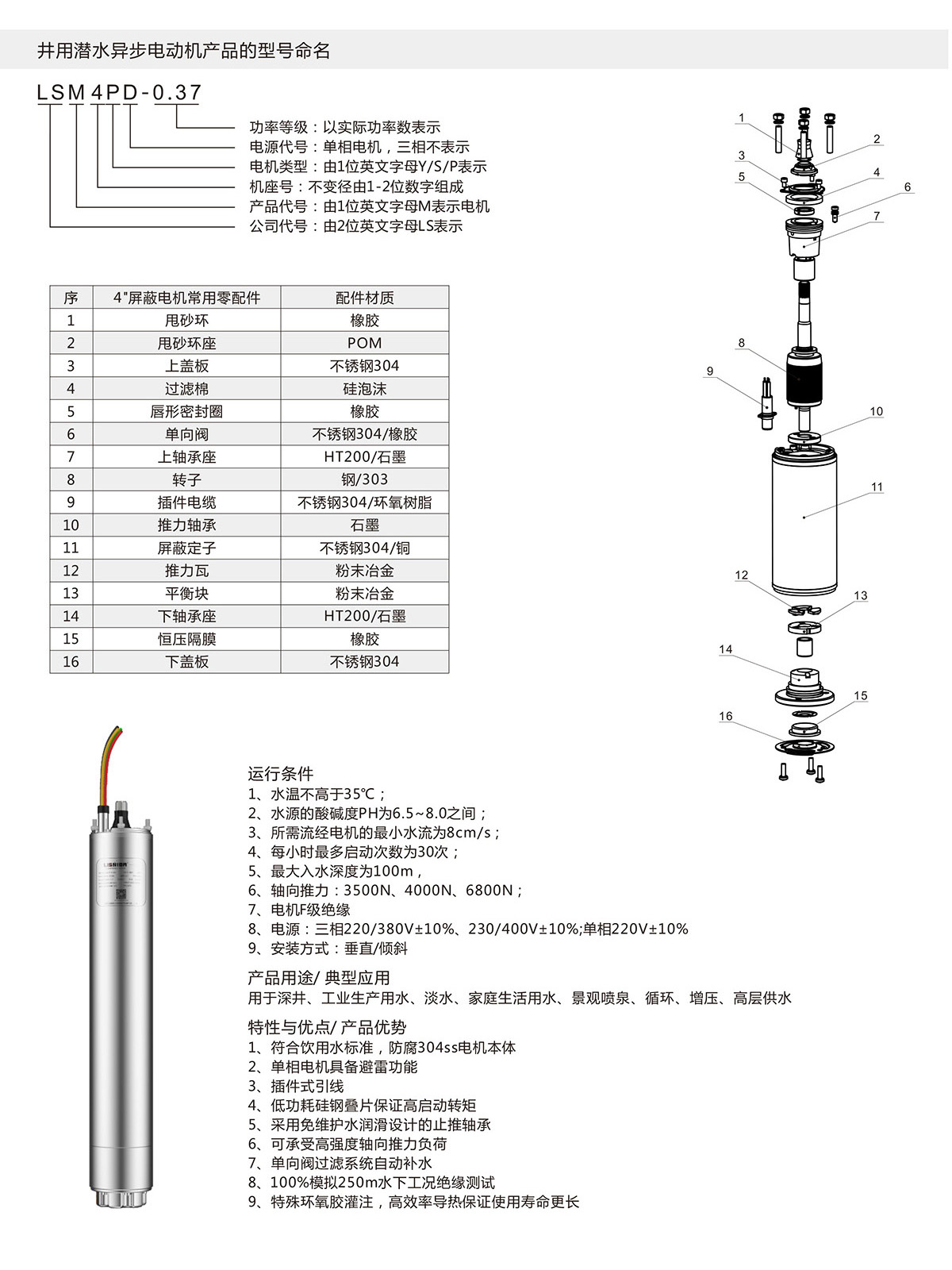 4寸充水屏蔽式潛水電機(圖1)